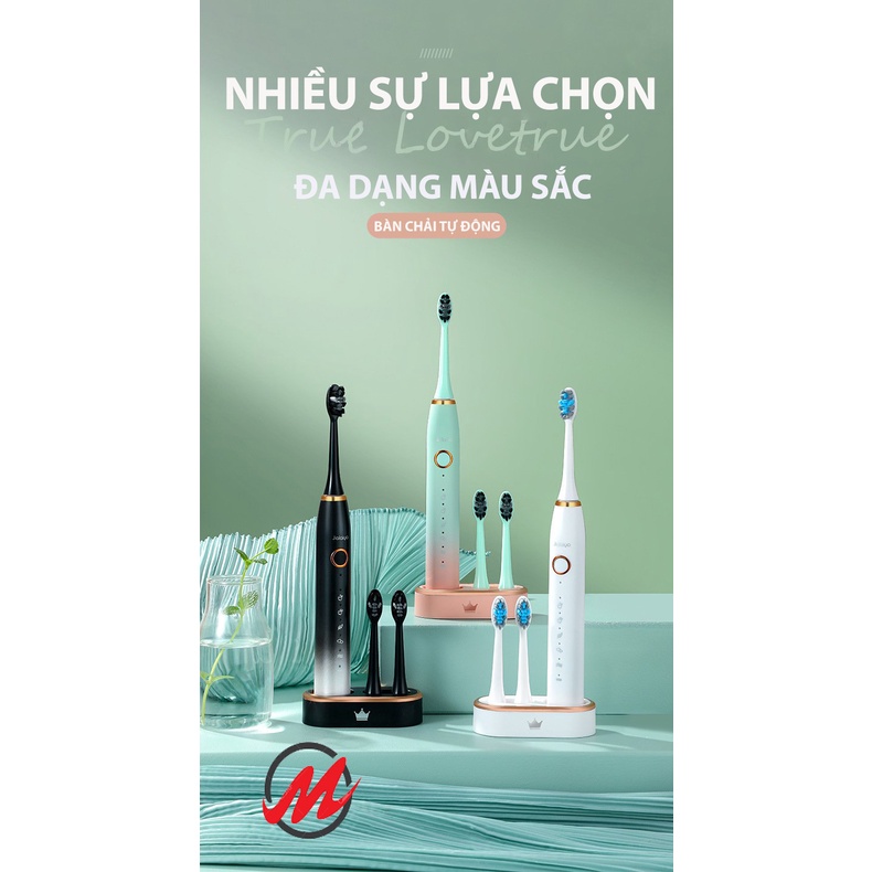 Bàn Chải Đánh Răng Điện JIALAIYA 5IN1 Có Đế Sạc Sang Chảnh,Đầu Máy Rửa Mặt Thế Hệ Mới Cao Cấp