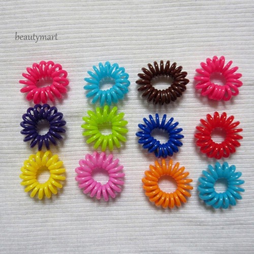 Bộ 20 dây buộc tóc nhiều màu sắc thiết kế dễ thương cho nữ