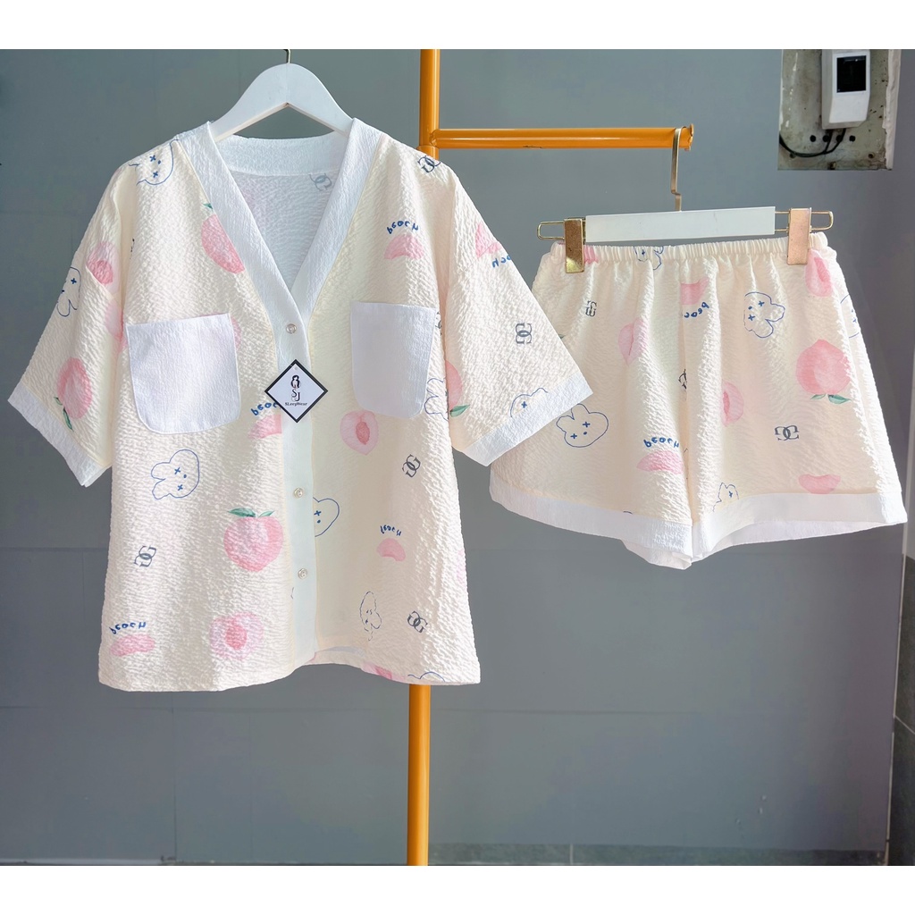 Pyjama Đồ Mặc Nhà SOJUN Bộ Đùi Đũi Xốp Size45-65 kg