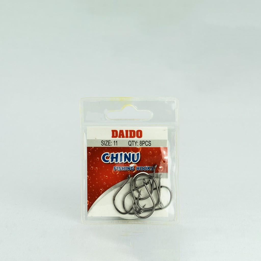 Lưỡi câu cá carbon Daido Chinu đủ size cho bạn lựa chọn