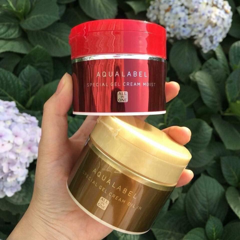 Kem Dưỡng Da Chống Lão Hoá Shiseido Aqualabel Special Gel Cream 50g/90g Vàng Nội Địa Nhật (Mới)