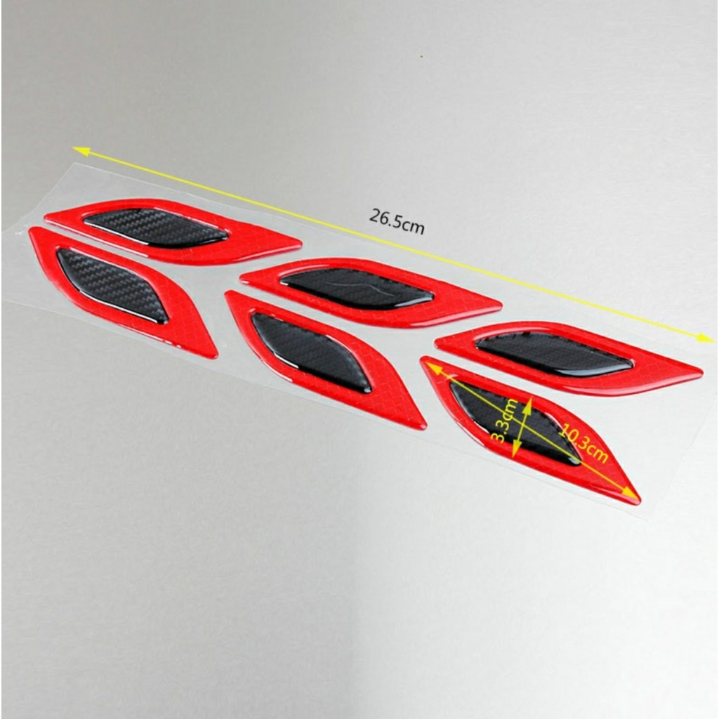 Miếng tem decal phản quang mũi tên dán xe ô tô