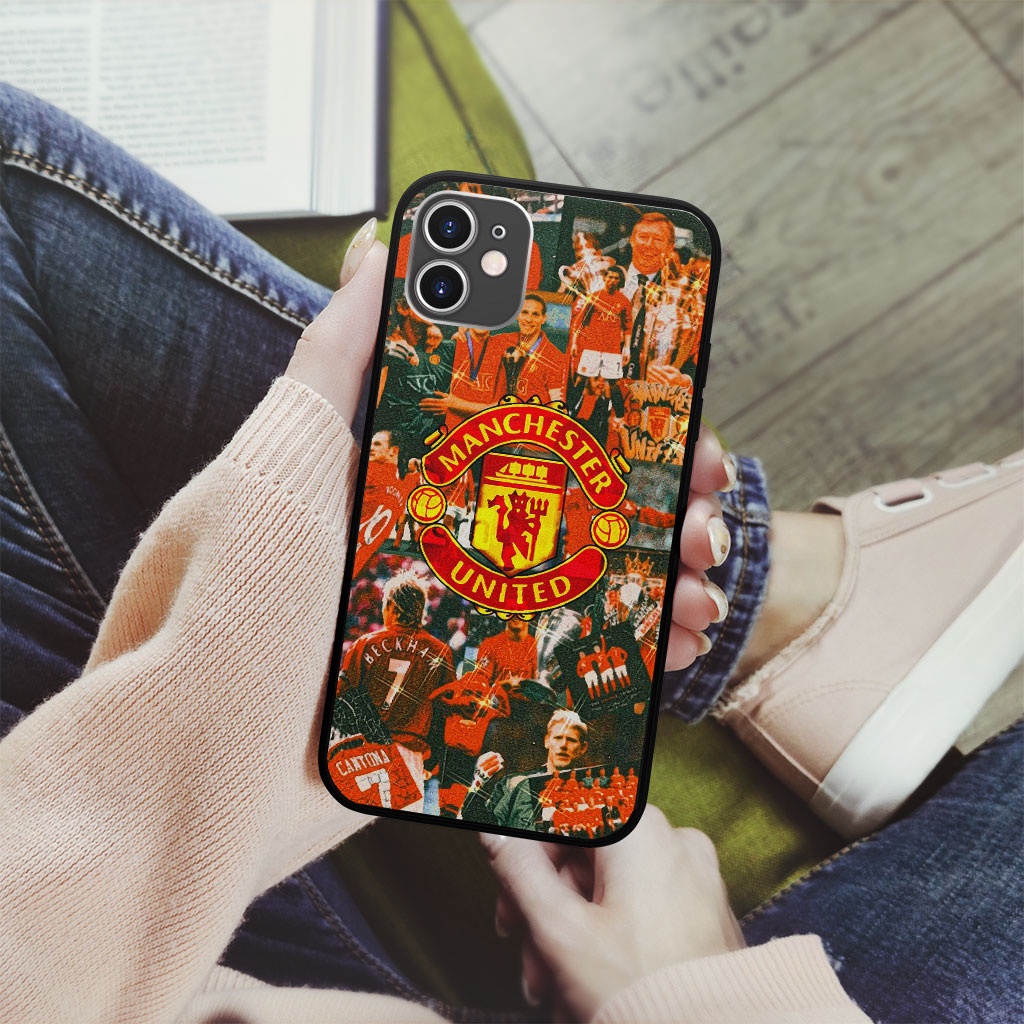 Ốp lưng iphone Manchester united legend collage pro 13 11 12 promax 7 8 plus xs X Xr RED20210070
