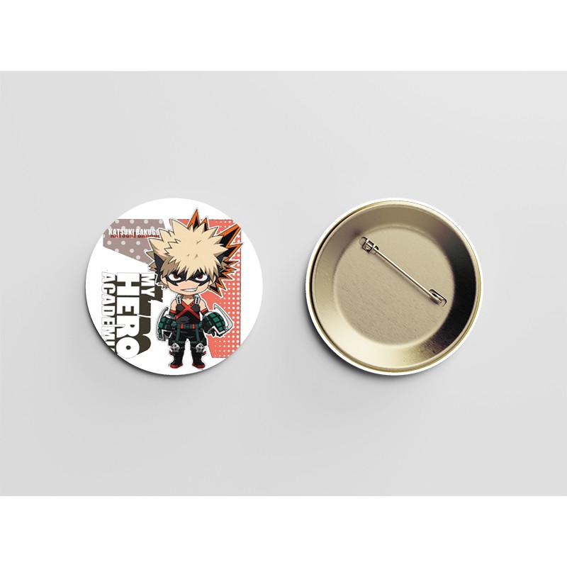 (nhiều mẫu) Huy hiệu cài áo BOKU NO HERO ACADEMIA Học Viện Anh Hùng anime chibi