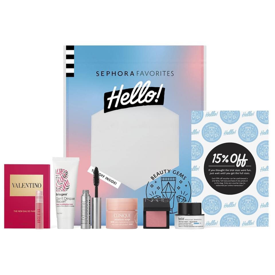 Set Sephora Favorite dưỡng da + make up gồm phấn má hồng NARS ORGASM  6 món (Hàng Mỹ) | BigBuy360 - bigbuy360.vn