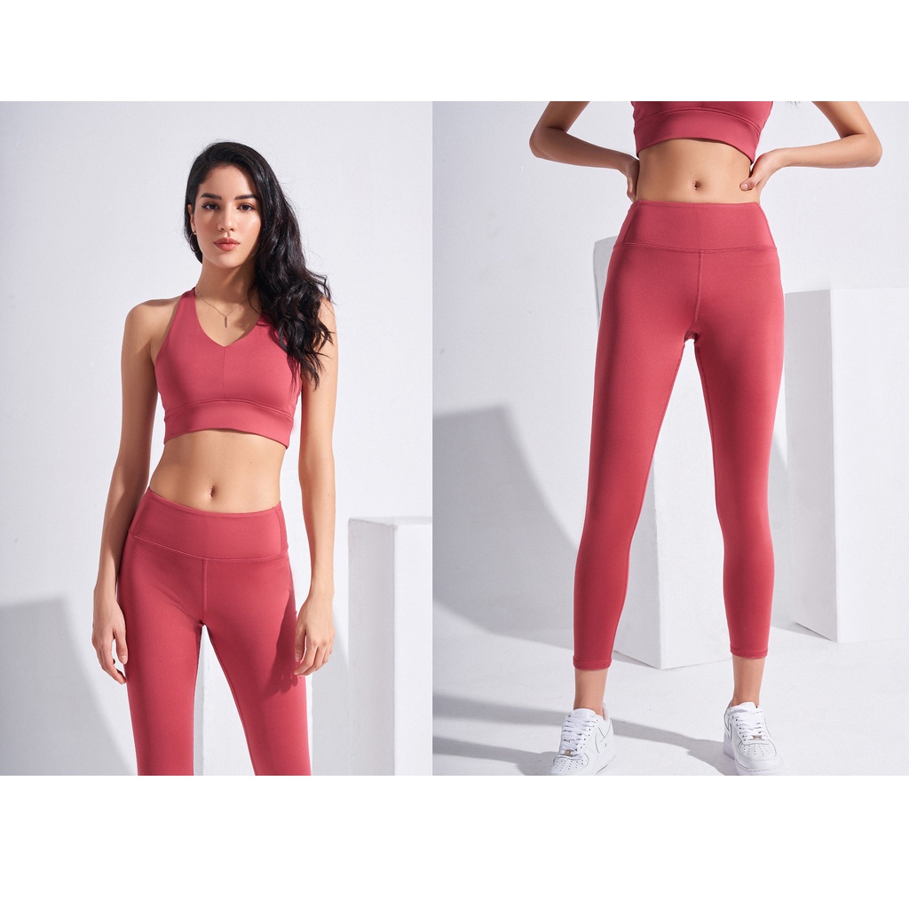 Quần tập gym yoga nữ cạp cao Runnavy by Carasix WLF181, quần legging nữ nâng mông tôn dáng, thấm hút khô thoáng