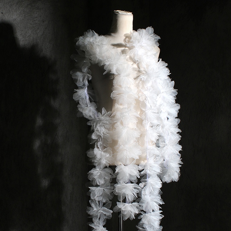 Set 10 Miếng Vải Ren Thêu Hoa 3d Dùng Để Trang Trí Quần Áo