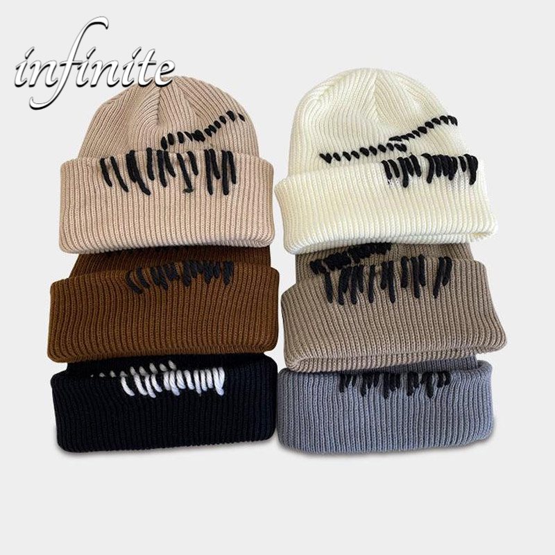 Mũ Beanie Dệt Kim Màu Trơn Dễ Thương Thời Trang Thu Đông Cho Nam Và Nữ