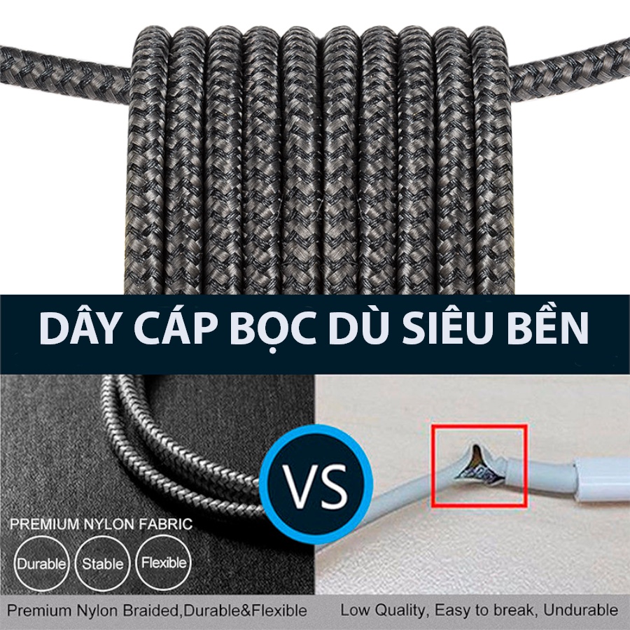 Cáp sạc type c, Cáp sạc và truyền dữ liệu Type C, cho điện thoại Android dây dài 1m
