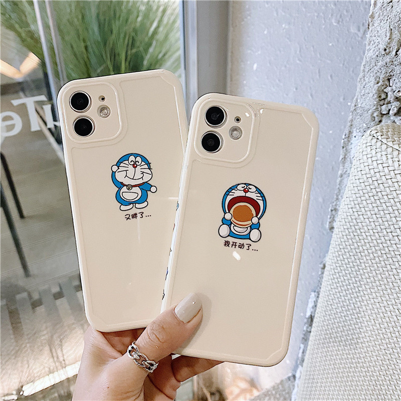 Ốp silicon Họa Tiết Hình Chú Mèo Doraemon Thời Trang Cho Iphone 12 11 Pro Max 7 8 Plus Iphone X Xs Max Xr Se 2020