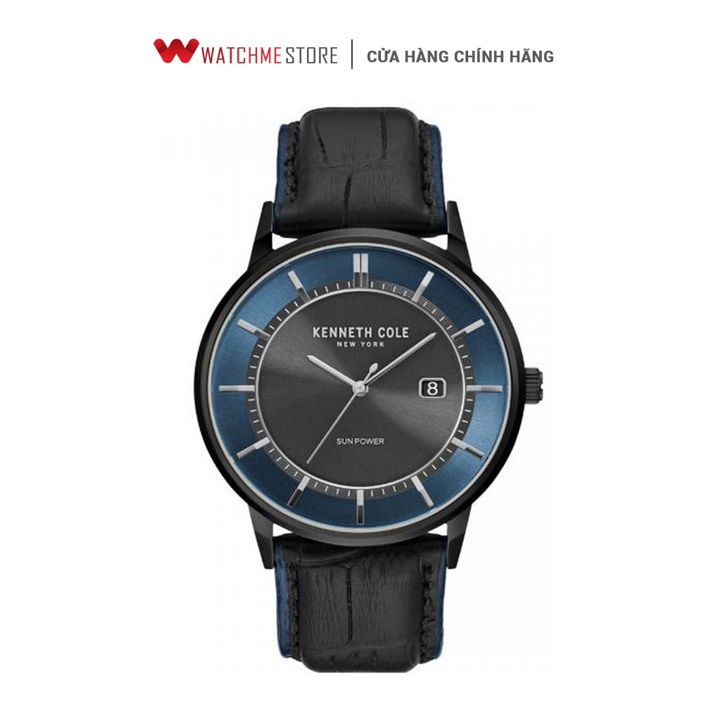 [ ĐẶC BIỆT 18-29.07 - VOUCHER 10%] - Đồng hồ Nam Kenneth Cole dây da 43mm - Solar KC50784002