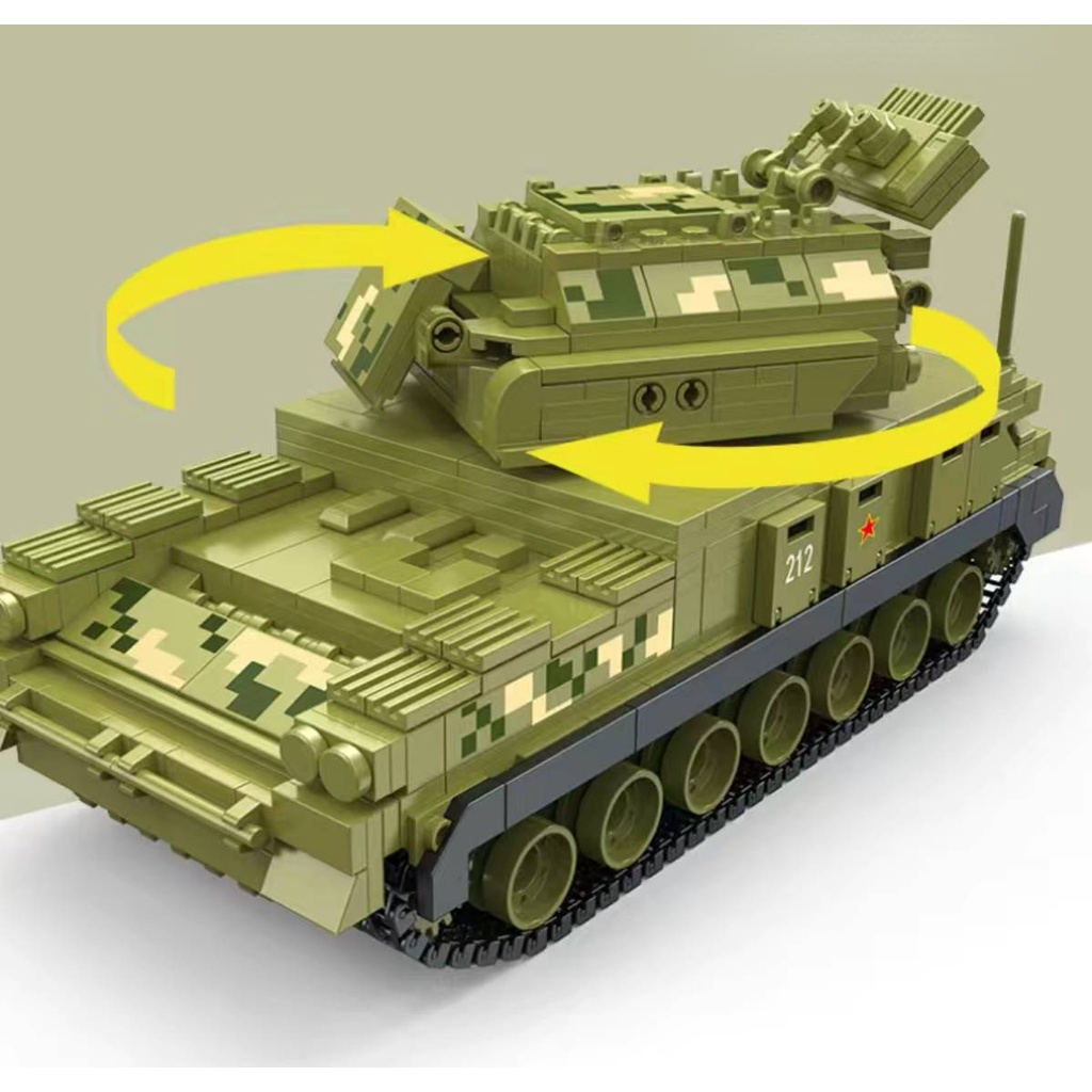 Set 846 Mô Hình Xe Tăng MOC WW2 HQ-17 Cao Cấp Cho Bé