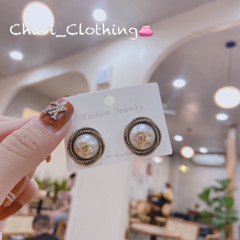 Khuyên tai nhiều mẫu shop CHAVI tự chụp hàng đẹp