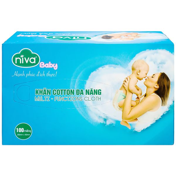 Khăn Cotton Đa Năng Niva 100 Tờ