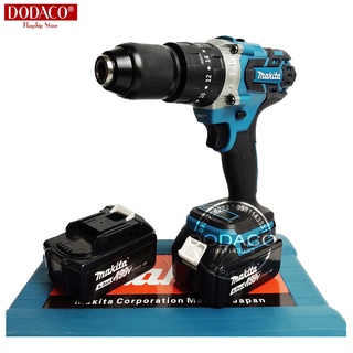 Máy khoan pin cầm tay MAKITA 199V lõi đồng không chổi than đầu auto lock 13mm