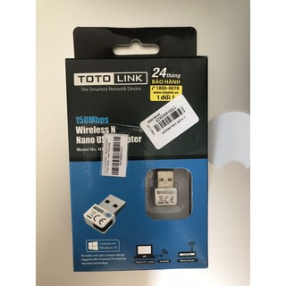 Thiết bị thu wifi TotoLink N150USM - USB Wifi Chuẩn N Tốc Độ 150Mbps - Hàng Chính Hãng