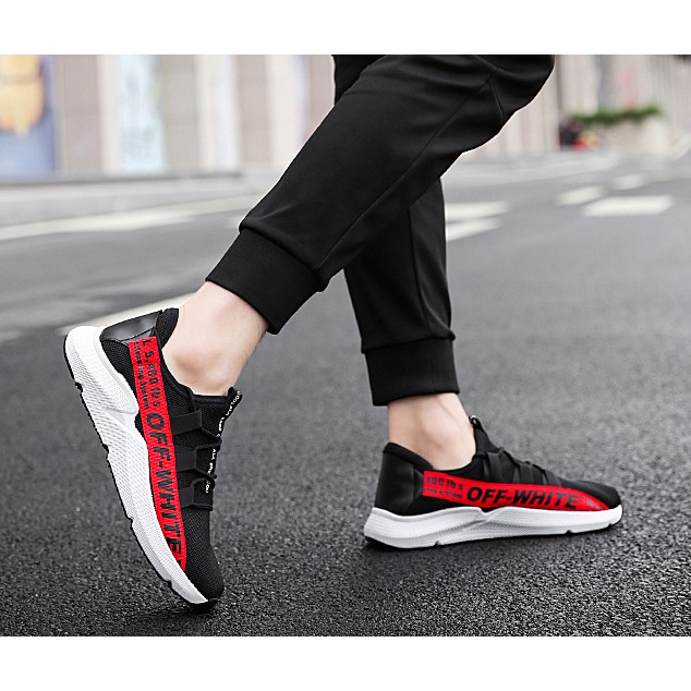Giày Sneaker Nam thể thao màu trắng cổ cao cho học sinh phong cách Hàn Quốc TAKUTA mã OFR