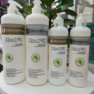 DẦU GỘI XẢ PHỤC HỒI KÍCH THÍCH MỌC TÓC EDOCEAN PLUS COLLAGEN KERATIN 500ml - 1000ML