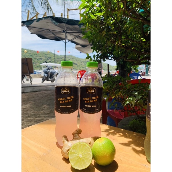 Bia gừng nhà làm - Gingger bia không cồn