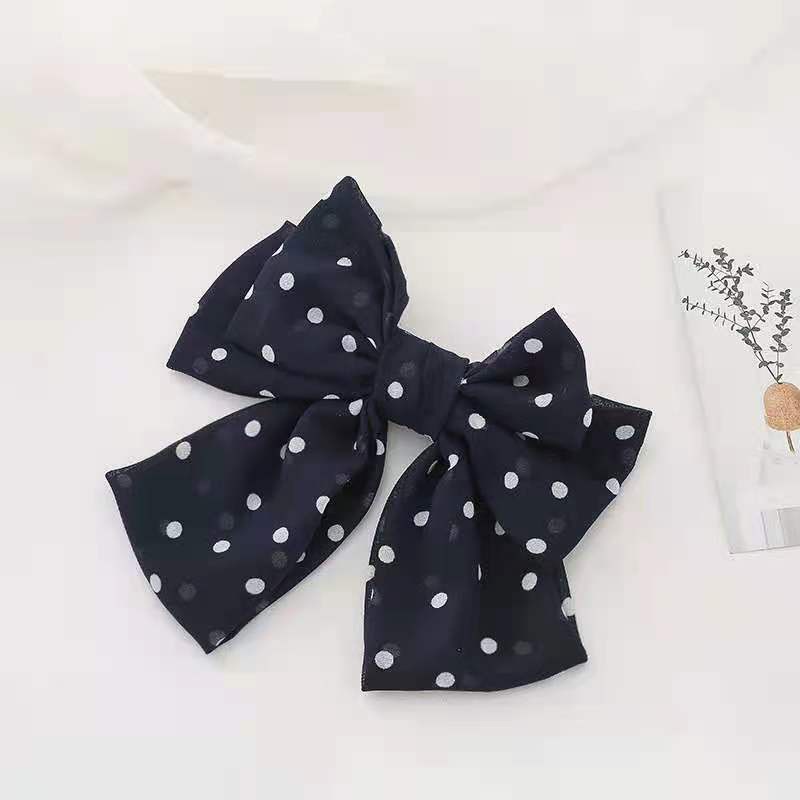 Kẹp tóc đính nơ phong cách Hàn Quốc ngọt ngào cho nữ