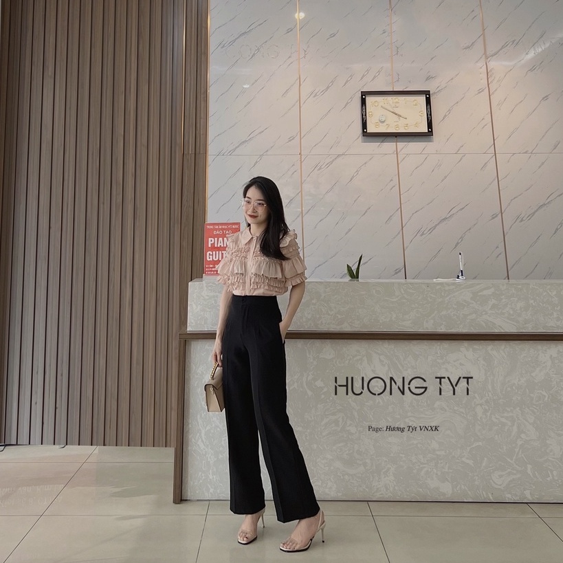 Áo somi ngắn tay Samy Design by HuongTyt  thanh lịch, sang chảnh, chất liệu mềm mại phù hợp đi làm, đi chơi