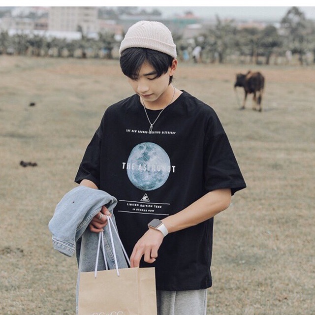 Áo thun tay lỡ form rộng - phông nam nữ cotton oversize - T shirt trái đất - 2N Unisex | BigBuy360 - bigbuy360.vn