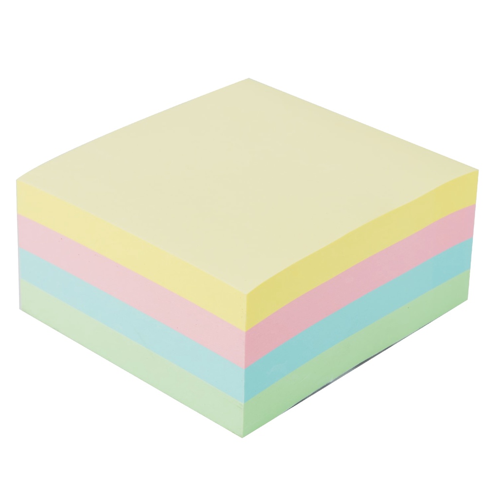 Bộ 100 giấy ghi chú 4 màu kích thước 76mm*76mm(3&quot;*3&quot;) nhiều màu sắc