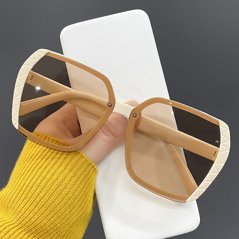Kính Mát Vuông Oversize Chống Tia UV400 Cho Nữ