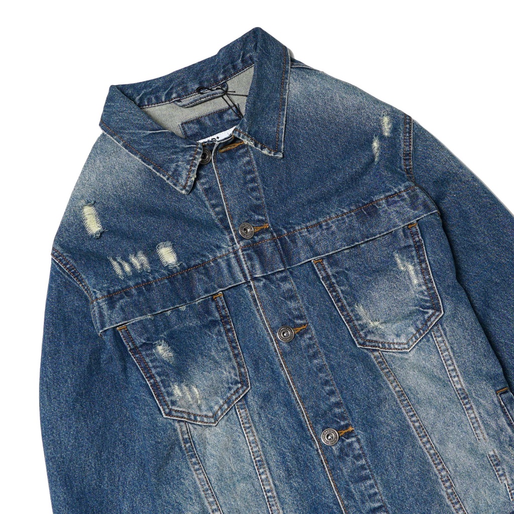 Áo khoác jean cao cấp, demin jacket nam phong cách năng động VNLINE - LABB211