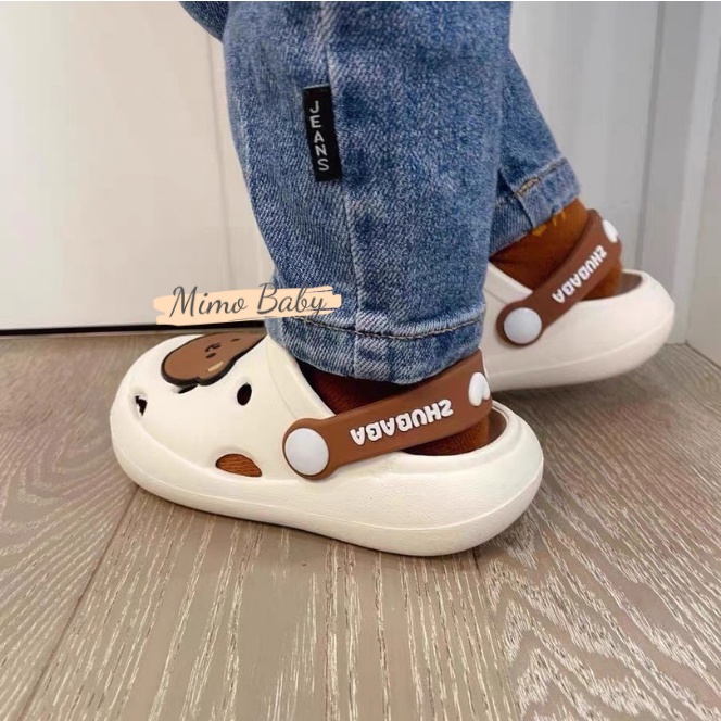 Dép sục siêu nhẹ hình gấu nâu dễ thương cho bé GD01 Mimo Baby