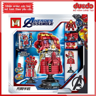 MG282 Găng tay Iron Man full đá vô cực kèm Bigfig trong End Game - Đồ chơi Xếp hình Lắp ghép Mô hình Mini EndGame