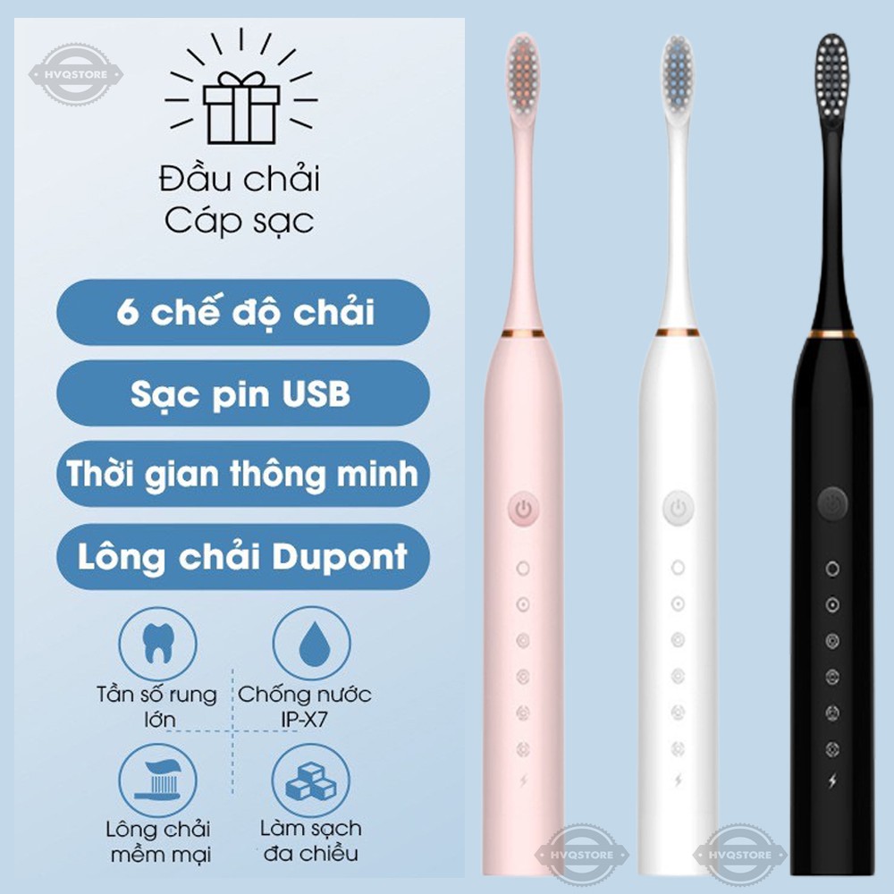 [CHÍNH HÃNG ] BÀN CHẢI ĐIỆN SONIC X3 SẢN XUẤT TIÊU CHUẨN CHÂU ÂU VỆ SINH RĂNG MIỆNG TRONG TÍC TẮC