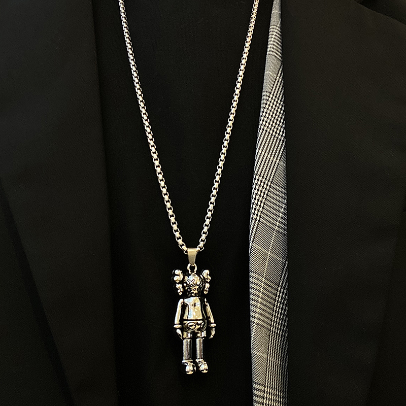 Dây chuyền IFNICEFUTURE phối mặt phong cách hoạt hình dành cho sinh viên