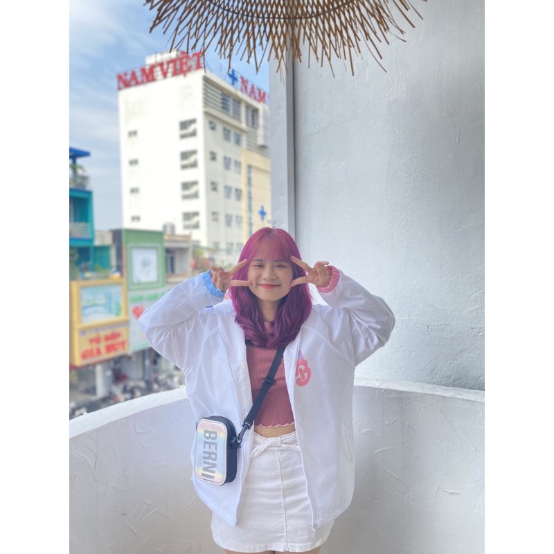 Áo khoác Bernice Carrot Trắng chống nước 90% (Jacket Bernice Carrot - White) | BigBuy360 - bigbuy360.vn