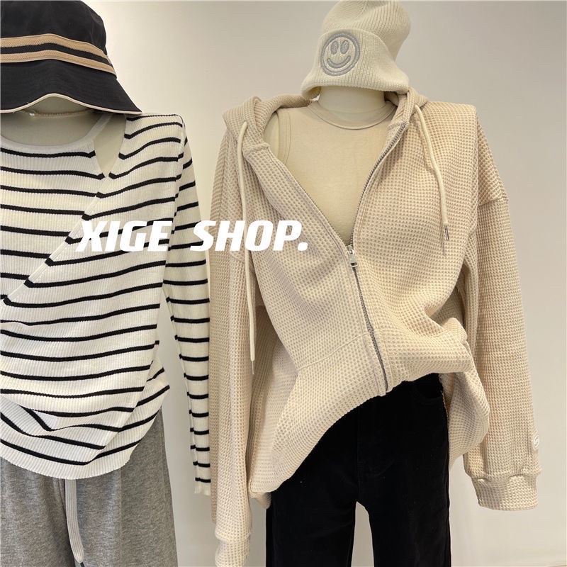Áo hoodie có khoá kéo tổ ong 3 màu nam nữ mặc 4 mùa, áo hoodie zip mặc đi nắng