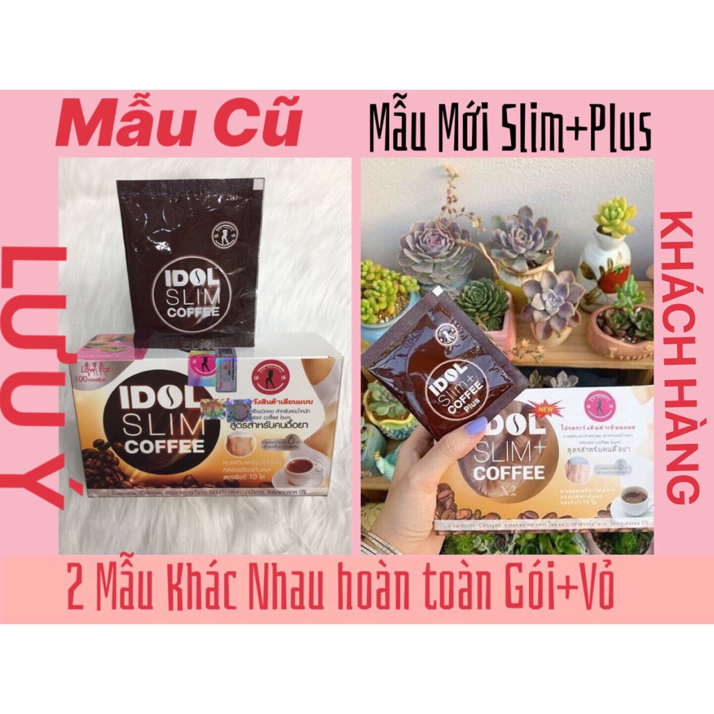 Cà phê Idol Slim Coffee Thái Lan -cà phê hòa tan dạng gói  (Hộp 10gói x 15g) -Thymozin405