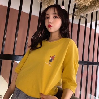 Áo thun tay lỡ Hàn Quốc