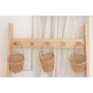 Giỏ cói đựng chai nước, treo hoa...