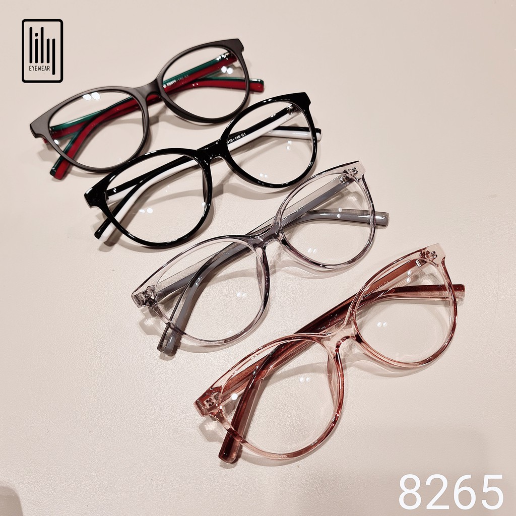 Gọng kính mắt mèo nữ Lilyeyewear chất liệu nhựa dày dặn màu sắc thời trang 8265 | BigBuy360 - bigbuy360.vn