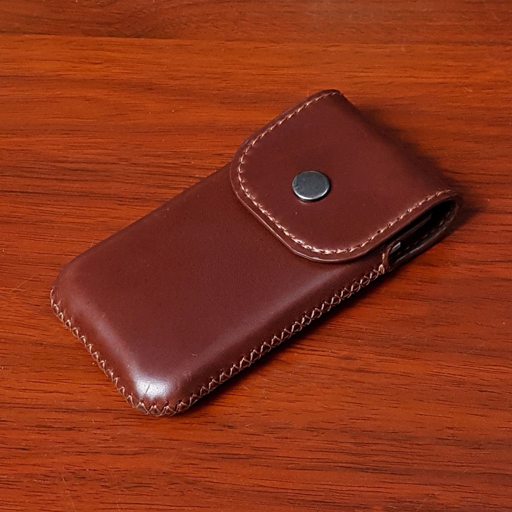 Bao da Nokia E71 E72 da thật - Bao điện thoại handmade thủ công - Màu Nâu