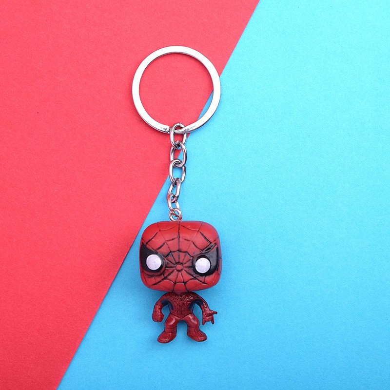 Móc Khóa Điện Thoại Hình Búp Bê Siêu Anh Hùng marvel avengers iron man spiderman thanos thor