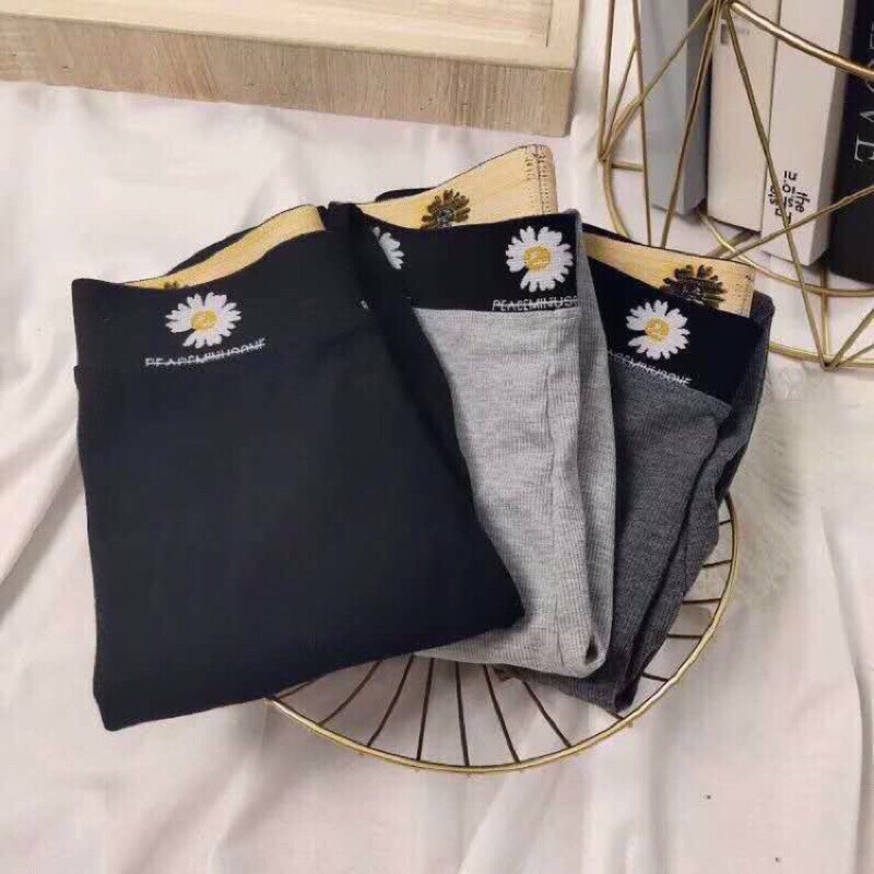 Quần legging tăm hoa cúc mẫu mới