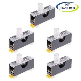 Bộ cầu chì kính trắng FS-101 có đèn gồm vỏ chì và ruột chì 10A điện áp 250VAC bảo vệ quá dòng trong hệ thống điện