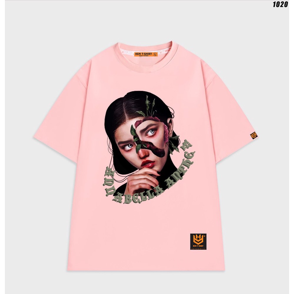 Áo phông nữ form rộng tay lỡ cotton 75 Cô gái 1020 HY KOREA