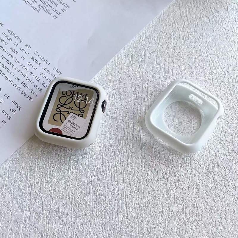 Ốp Silicone Mềm Màu Kẹo Cho Đồng Hồ Thông Minh Apple Watch ultra 8 se 7 6 5 4 3 i-Watch 45 41 49mm 45mm 41m 44mm 40mm 42mm 38mm