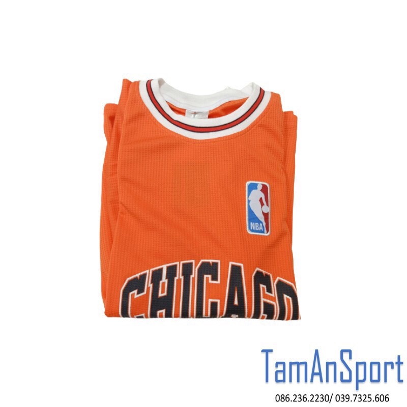 Bộ quần áo Bóng Rổ Bulls NBA [Nhận in Tên] Thiết Kế Không Tay Thoải Mái