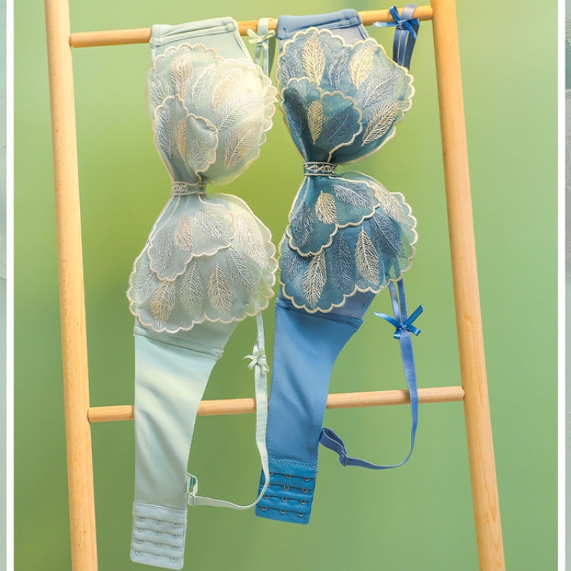 Áo Ngực Thêu Ren Không Dây Quyến Rũ Cho Nữ