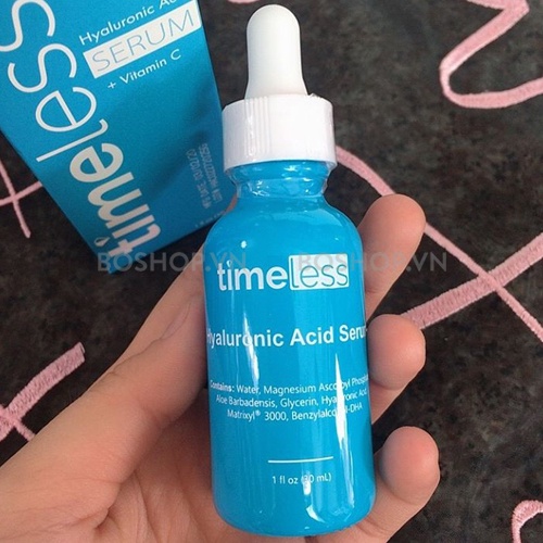 Tinh Chất Cấp Nước, Sáng Da Timeless Hyaluronic Acid + Vitamin C Serum 30ml