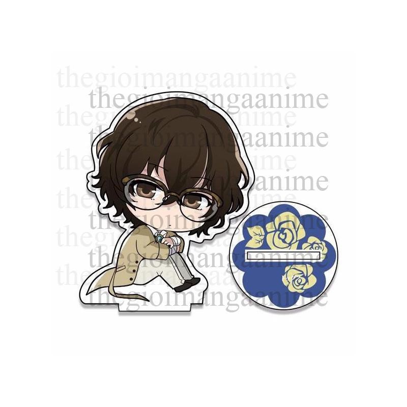 Standee MINI BUNGOU STRAY DOGS VĂN HÀO LƯU LACK tượng acrylic anime chibi trang trí trưng bày xinh xắn