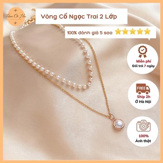 Vòng cổ layer nữ cực xinh dễ mix đồ diện 4 mùa Tiệm Cô Hìn ship 1h lỗi 1 đổi 1